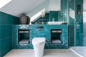 bespoke modern bathroom, stylish bathroom, luxury bathroom